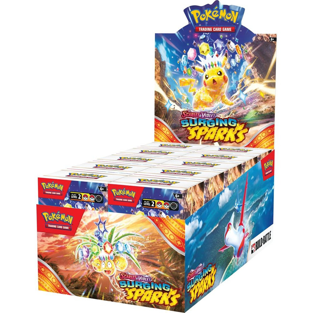 Pokemon TCG: Scarlet & Violet - Surging Sparks Build & Battle Box Display (10) (Pre-Order)