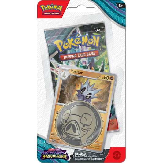 Pokemon TCG: Scarlet & Violet - Twilight Masquerade Checklane Blister Pack (Pupitar)