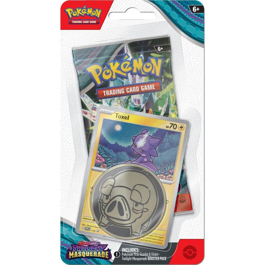 Pokemon TCG: Scarlet & Violet - Twilight Masquerade Checklane Blister Pack (Toxel)