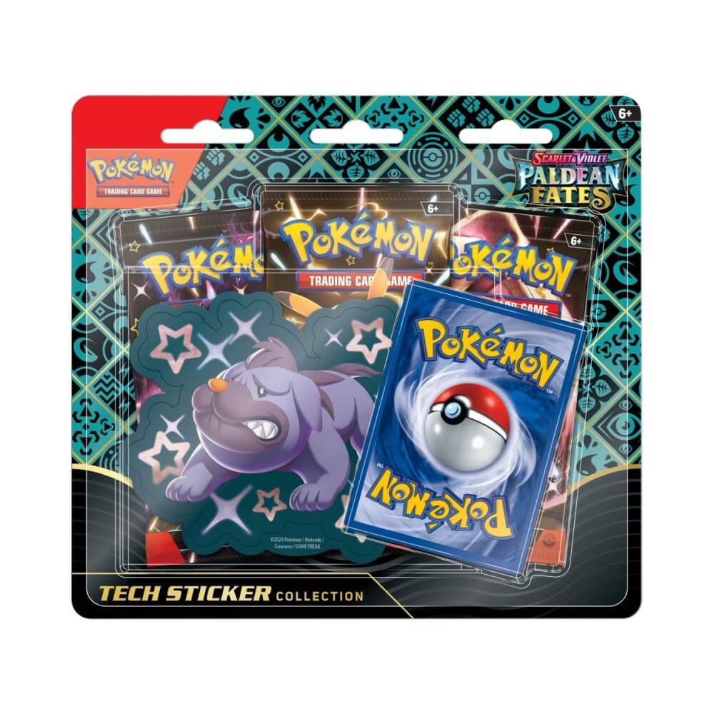 Pokemon TCG: Scarlet & Violet - Paldean Fates Tech Sticker Collection ...