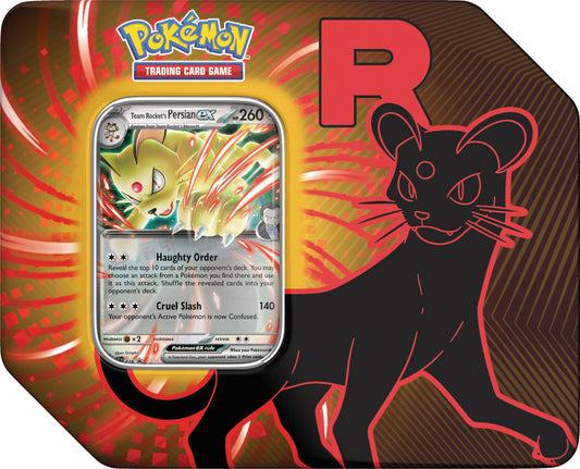 Pokemon TCG: Team Rocket Tin (Persian ex) (Pre-Order)