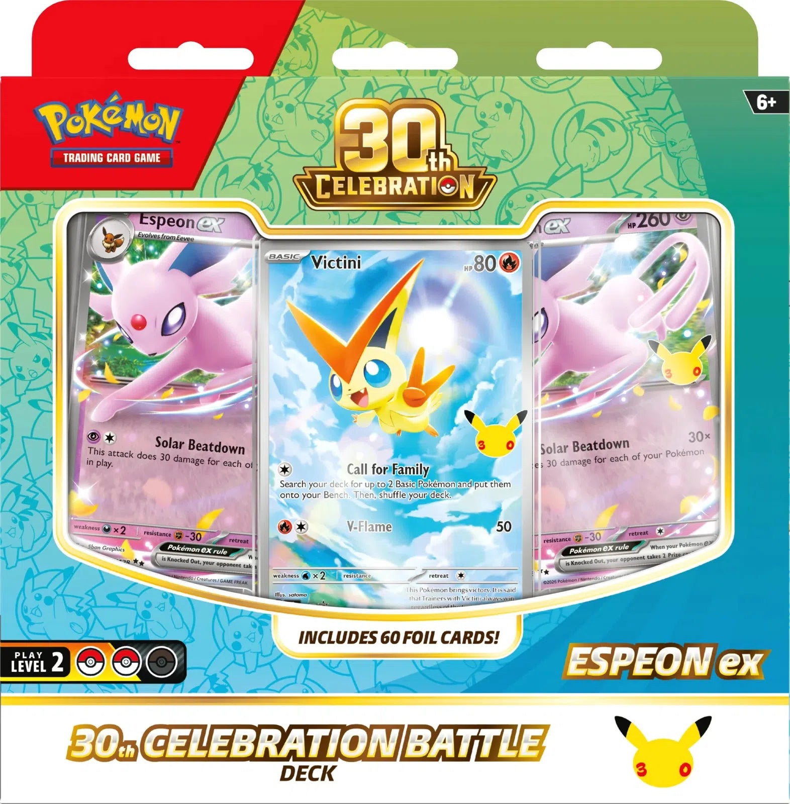 Pokemon TCG: 30th Celebration Battle Deck (Espeon ex) - Front