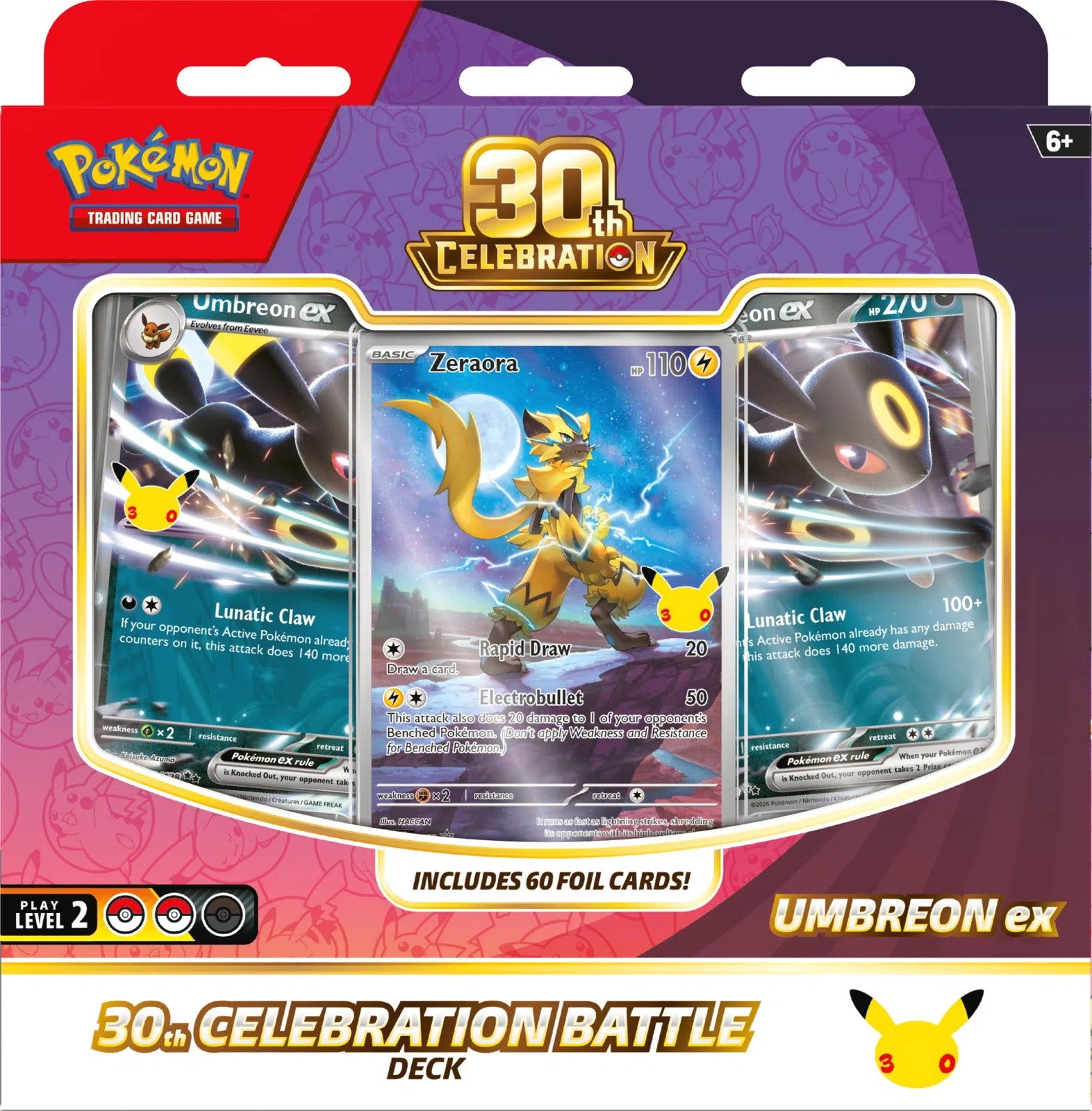 Pokemon TCG: 30th Celebration Battle Deck (Umbreon ex) - Front
