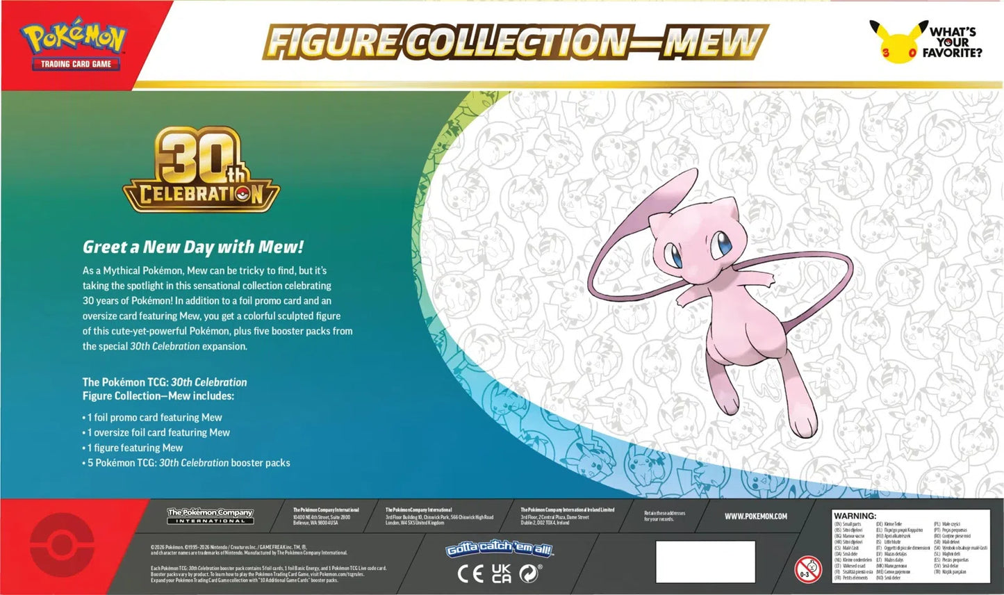 Pokemon TCG: 30th Celebration Figure Collection (Mew) - Back