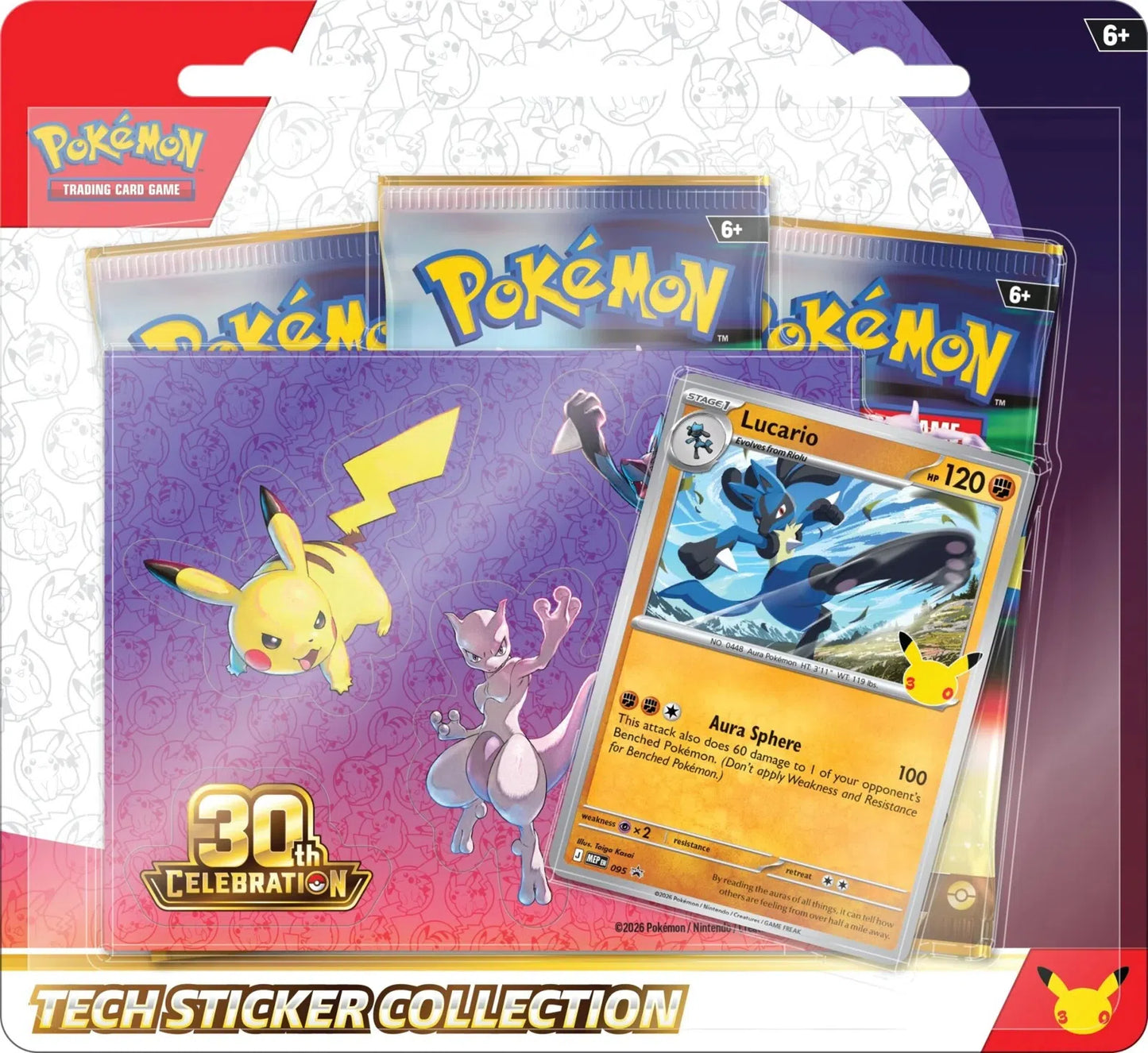 Pokemon TCG: 30th Celebration Tech Sticker Collection (Lucario) - Primary