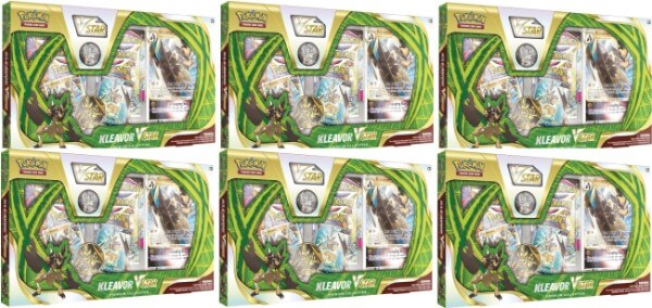 Pokemon TCG: Kleavor VSTAR Premium Collection Box Case (6)