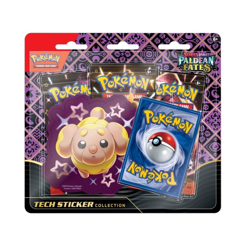 Pokemon TCG: Scarlet & Violet - Paldean Fates Tech Sticker Collection ...