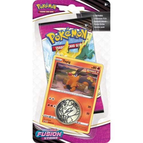 Pokemon TCG: Sword & Shield - Fusion Strike Checklane Blister Pack (Tepig)