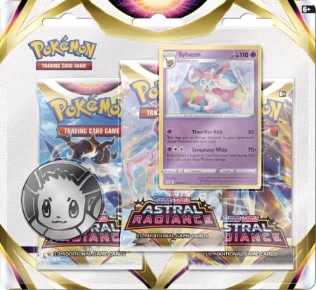 Pokemon TCG: Sword & Shield - Astral Radiance Three-Booster Pack Blister (Sylveon)