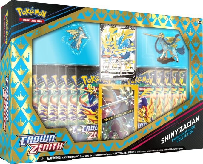 Pokemon TCG: Sword & Shield - Crown Zenith - Premium Figure Collection Box - Shiny Zacian