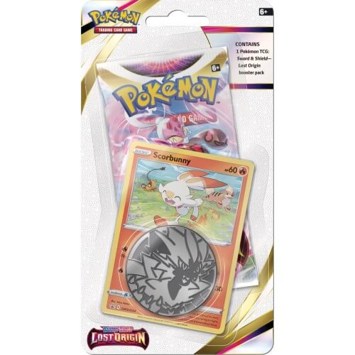 Pokemon TCG: Sword & Shield - Lost Origin Checklane Blister Pack (Scorbunny)