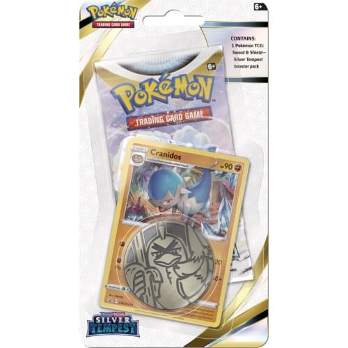 Pokemon TCG: Sword & Shield - Silver Tempest Checklane Blister Pack (Cranidos)